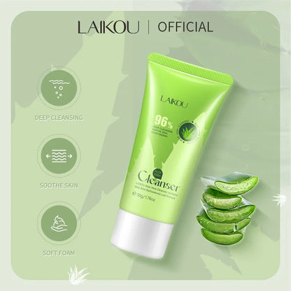 Aloe Vera Cleanser Soothing Facial Wash  Acne.